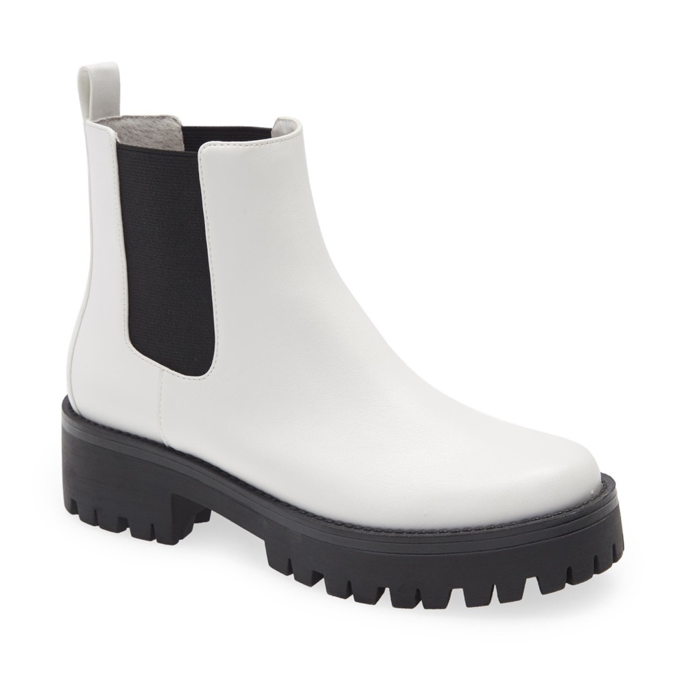 New BP Kora Lug Chelsea Boot white 8 from Nordstrom